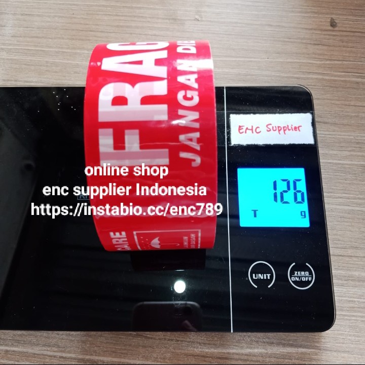 

enc -lakban opp fragile joyko 2 inch 48mm 50 yard jangan dibanting/rol