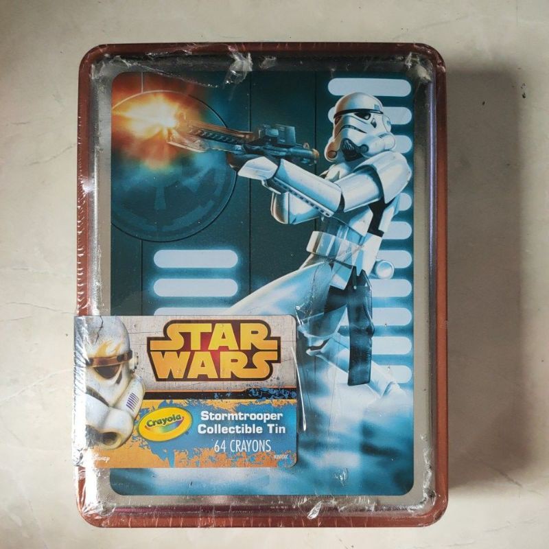 

Crayola starwars stormtrooper collectible tin 64 crayons