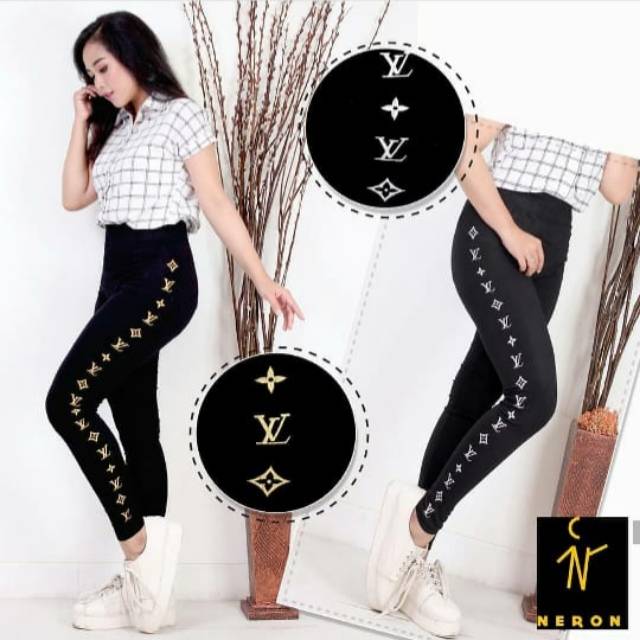 LEGGING IMPORT/LEGGING MURAH/NEW LLVI LOGO