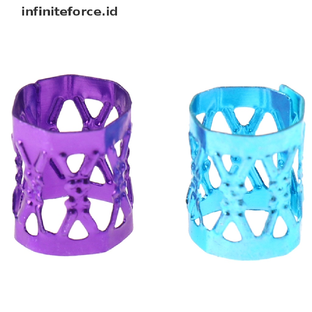 (Infiniteforce.Id) 100pcs / Set Cincin Cuffs Untuk Rambut Gimbal