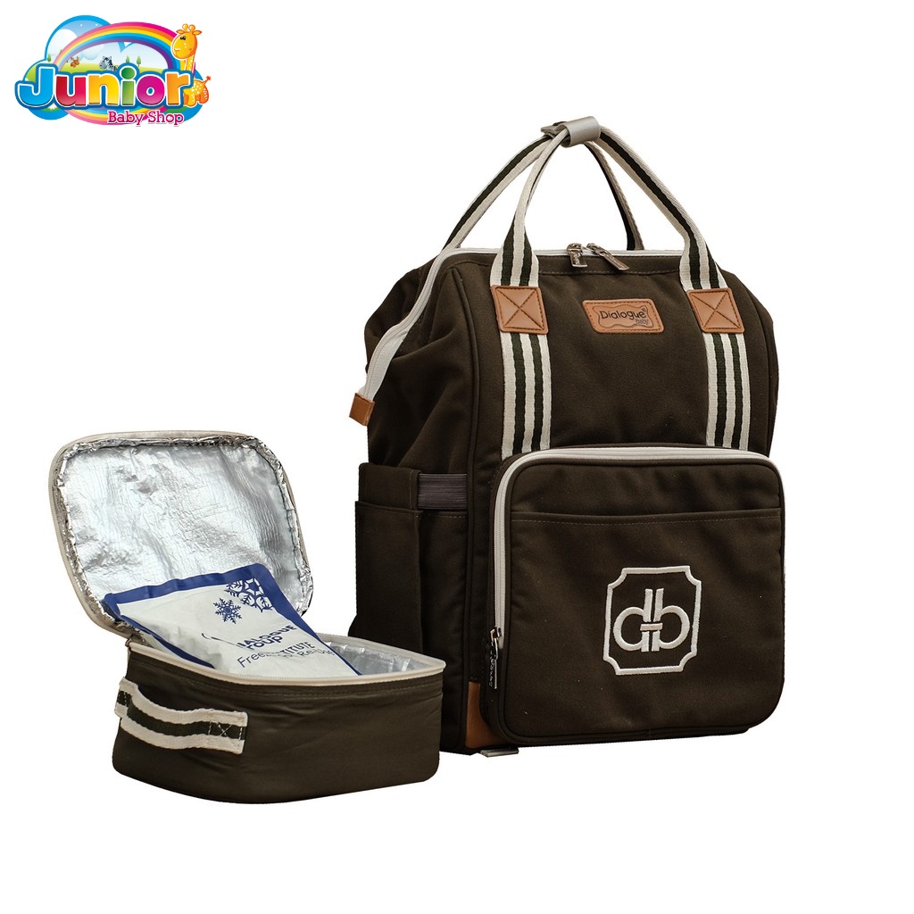 Dialogue Baby Backpack Diaper Bag + Cooler Bag Classy Series DGT 7412