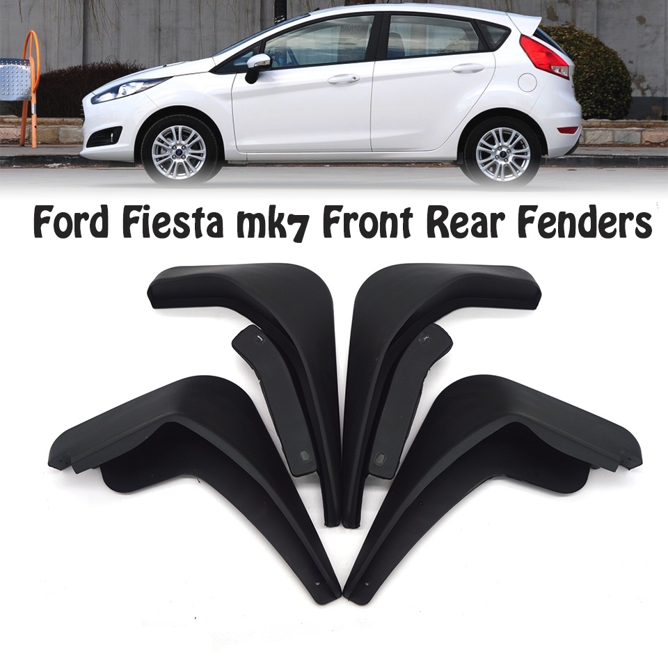 1 Set Mud Flap Pelindung Splash Untuk Fender Mobil Ford Fiesta 2009-2016