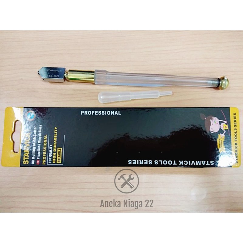 Aneka - Pisau Potong Kaca Akuarium Nako Stamvick Transparan Oil Cutter Intan AN22