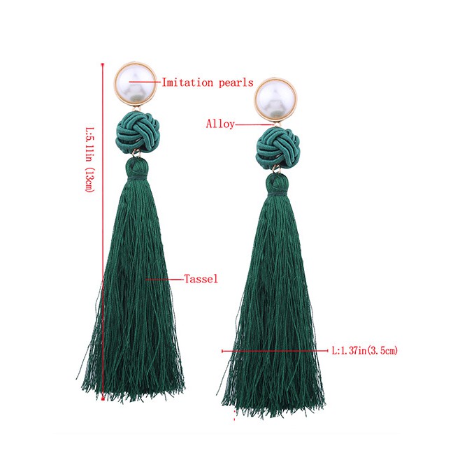 LRC Anting Tusuk Fashion Pearl Decorated E23583