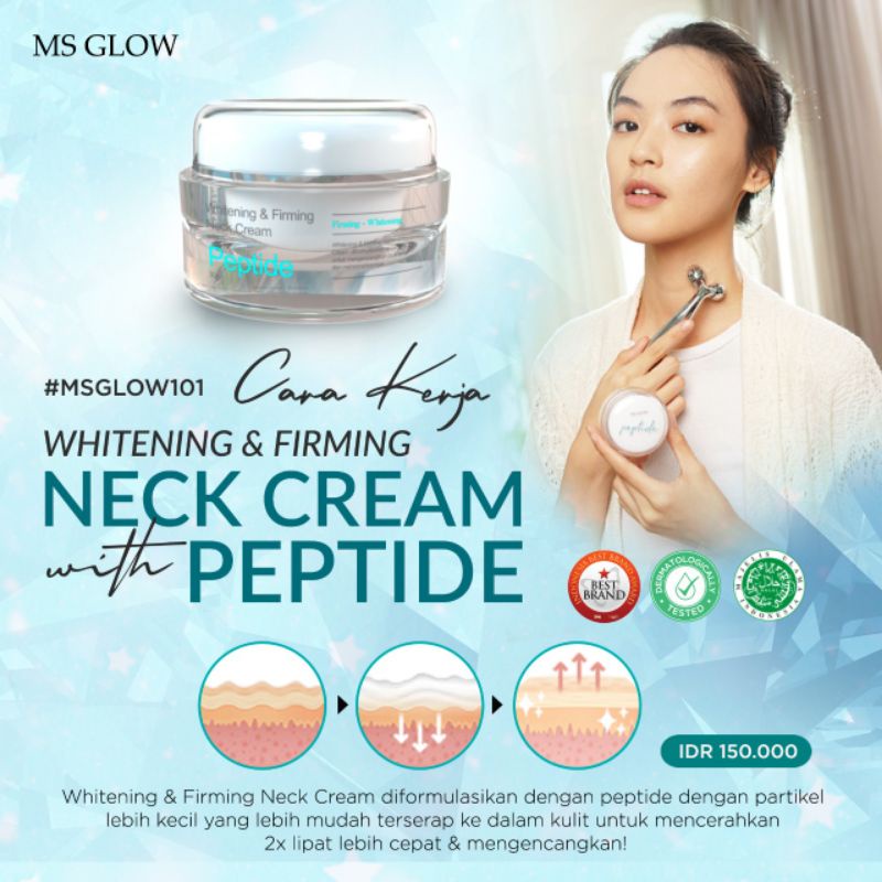 Whitening Neck Cream Peptide MS GLOW / Whitening Neck Cream