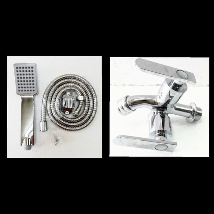 Hot PROMO Shower mandi minimalis + kran cabang Gravino