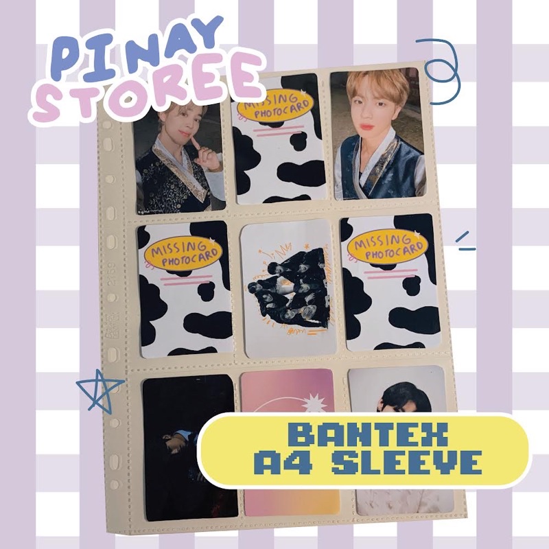 A4 Sleeve 9P Custom PP Collector Photocard Bantex