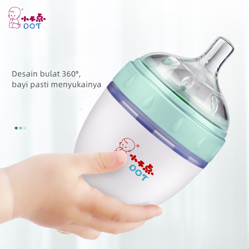 Botol Susu Bayi Newborn Piko Bello Botol Susu Silikon Wide Neck Silicone Baby Bottle BPA Free 150ml 180ml 250ml 300ml BB18