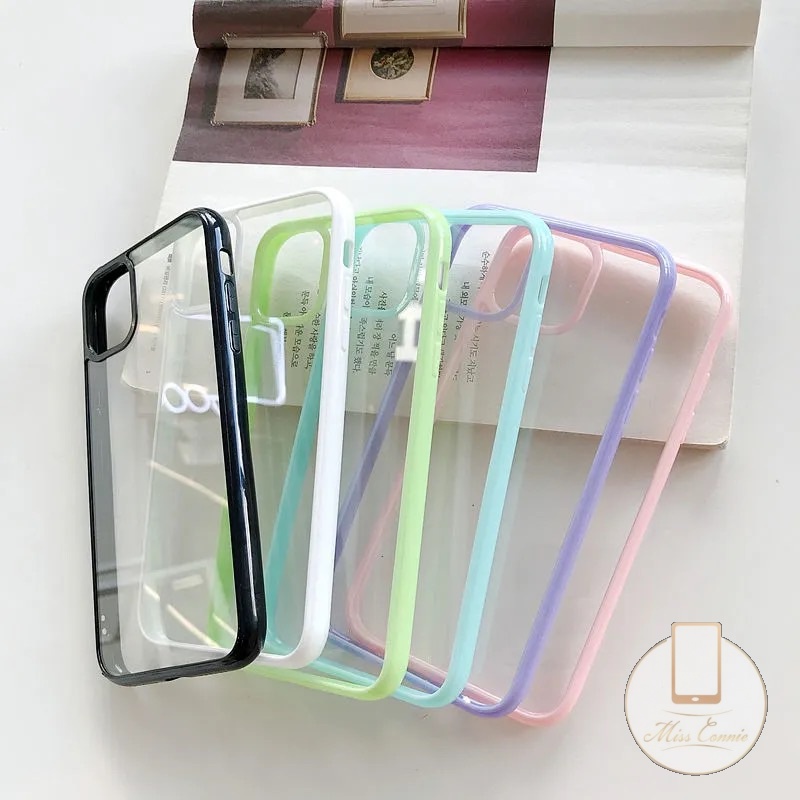 Soft Case Pelindung Kamera Bahan Silikon Warna Macaron 5 Untuk iPhone 11 12 13 Pro MAX 6 6s 7 8 Plus X XR XS MAX SE 2020