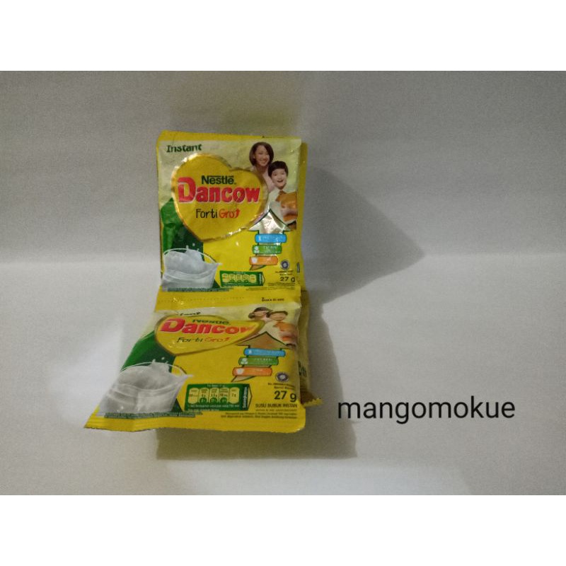 

Dancow susu bubuk putih sachet 27gr exp mart 25