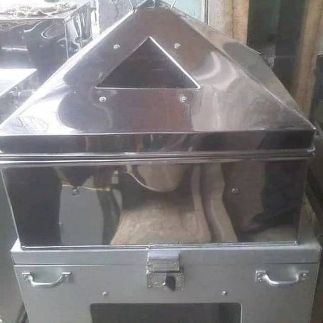 Klakat persegi stainless susun 1 ukuran 35cm / klakat kotak stainless / klakat kukusan ukuran 35cm