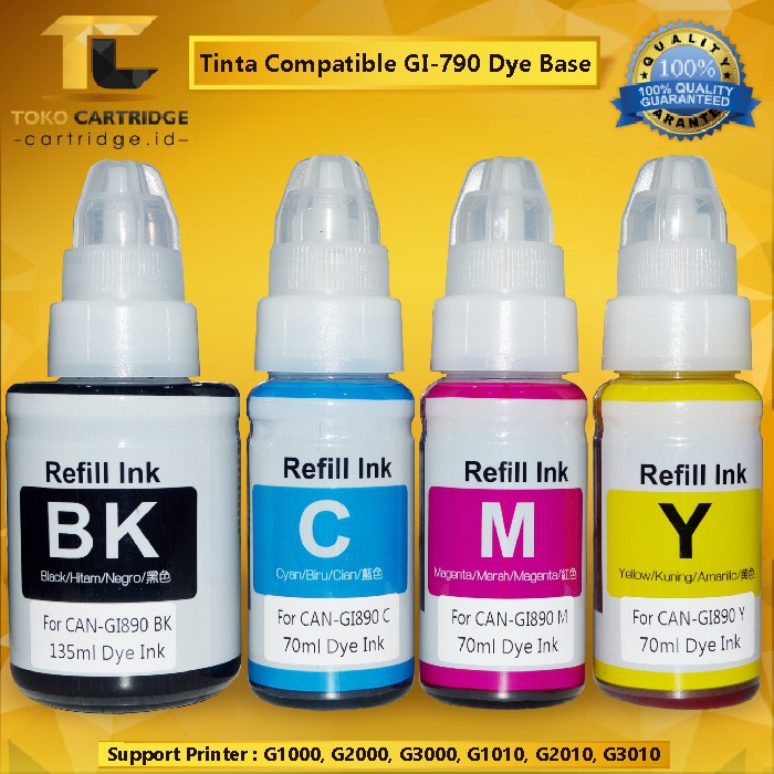 Tinta Refill Compatible GI-790 GI790 Dye Base Magenta 70ml