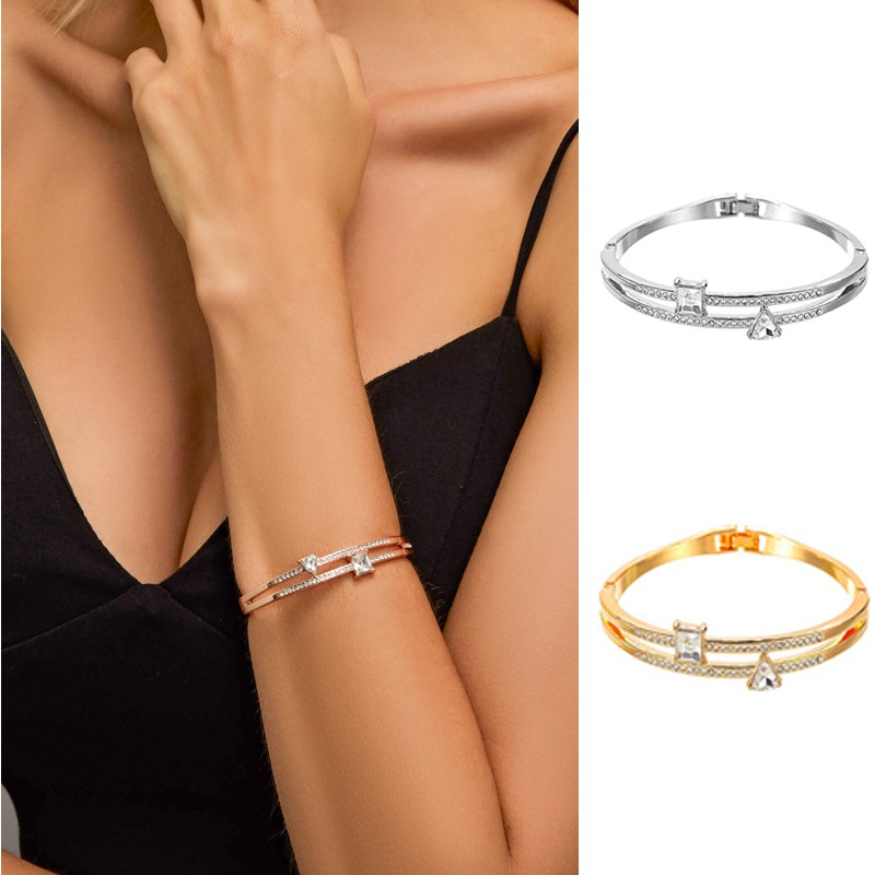 Gelang Mode dan hiburan Korea Emas Wanita dan Silver Diamond terimpor Bracelet tinggi tangan