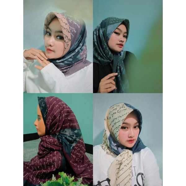 Hijab segiempat Voal Koran Arabic