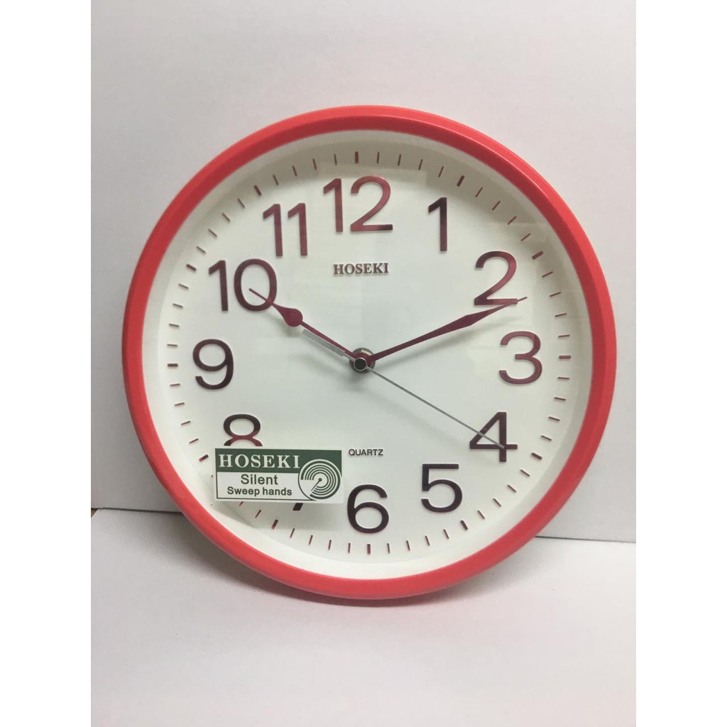 Jam Dinding / Wall Clock Lingkaran / Bulat Minimalis / Elegan - Hoseki H9141