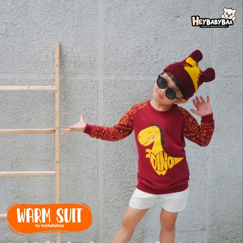 WARM SUIT BY HEYBABYBAA 1-5 Tahun Free KUPLUK RAJUT || SWEATER ANAK