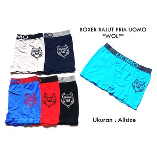  Satuan Boxer Rajut  Pria UOMO Celana  Dalam  Pria 