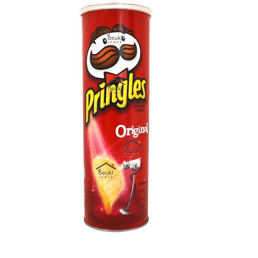 

TEERLARIS ECERAN Pringles Original Keripik Kentang Import Rasa Original Potato Renyah Kemasan Tabung