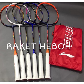 Raket Badminton Lining Windstorm 72 73 74 75 76 78 30lbs Bonus Tas Dan Grip