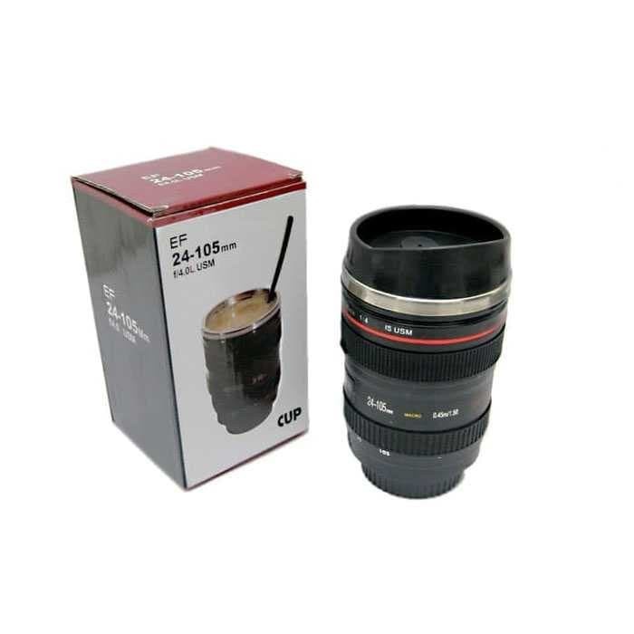 Mug Lensa Kamera + Canon EF 24-105 Tumbler Unik Gelas Cup B267