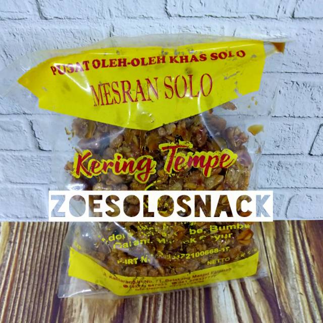 

Kering Tempe Mesran Oleh-oleh Tradisional Khas Solo 250gr Lauk Praktis Siap Saji Manis Enak