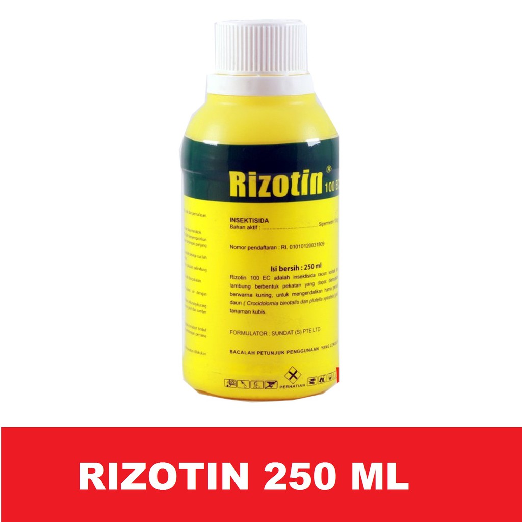 Rizotin 250 ml Obat belalang dan Ulat Grayak