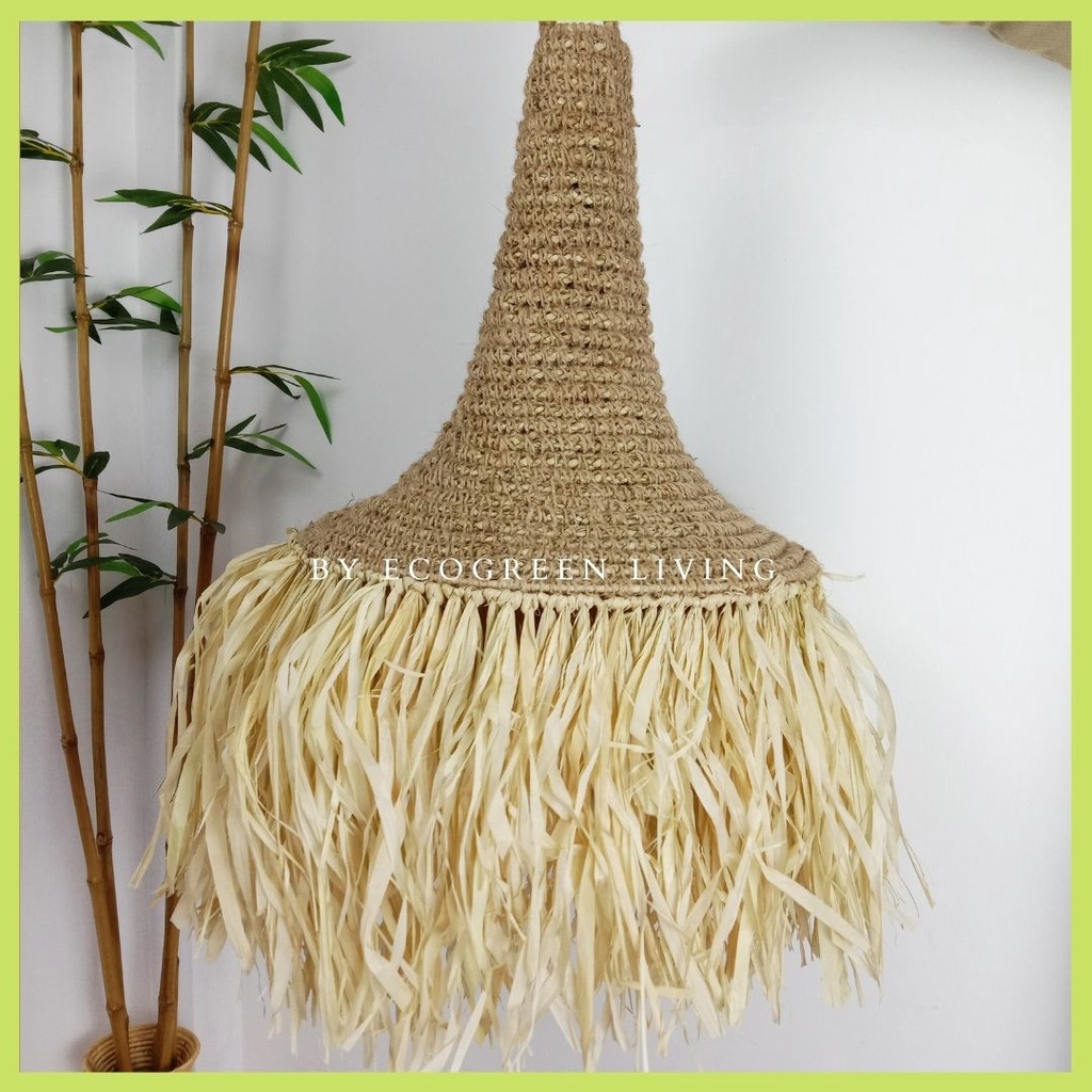 KAP LAMPU GANTUNG BESAR JUMBO, DEKORASI CAFE BALI, KAP LAMPU GANTUNG RUMBAI