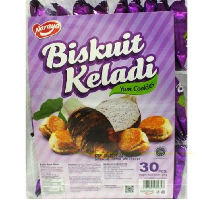 

Biskuit keladi yam cookies Naraya 30pcs NARAYA kue keladi kering biskuit keladi impor - BISKUIT YAM