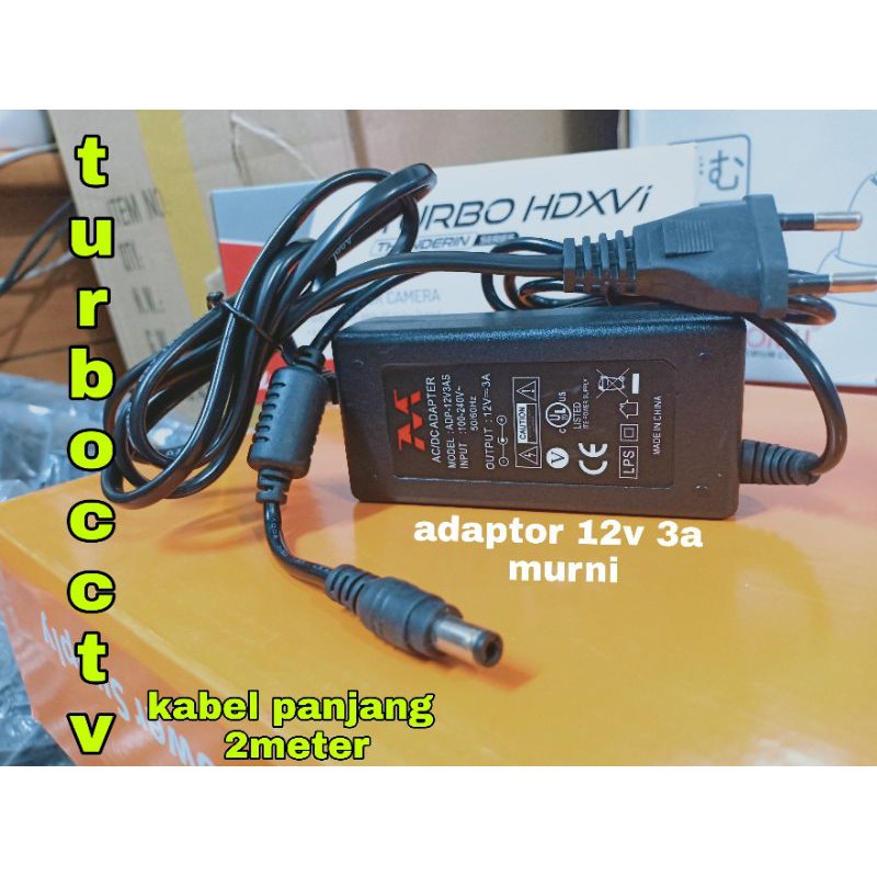 Adaptor 12V 3A REAL MURNI BAGUS UNTUK DVR CCTV RED STRIP