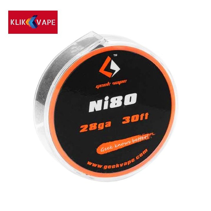 Geek Vape Wire Nichrome Ni80 28 GA 30 Feet [9.15 Meter] KlikVape Bandung