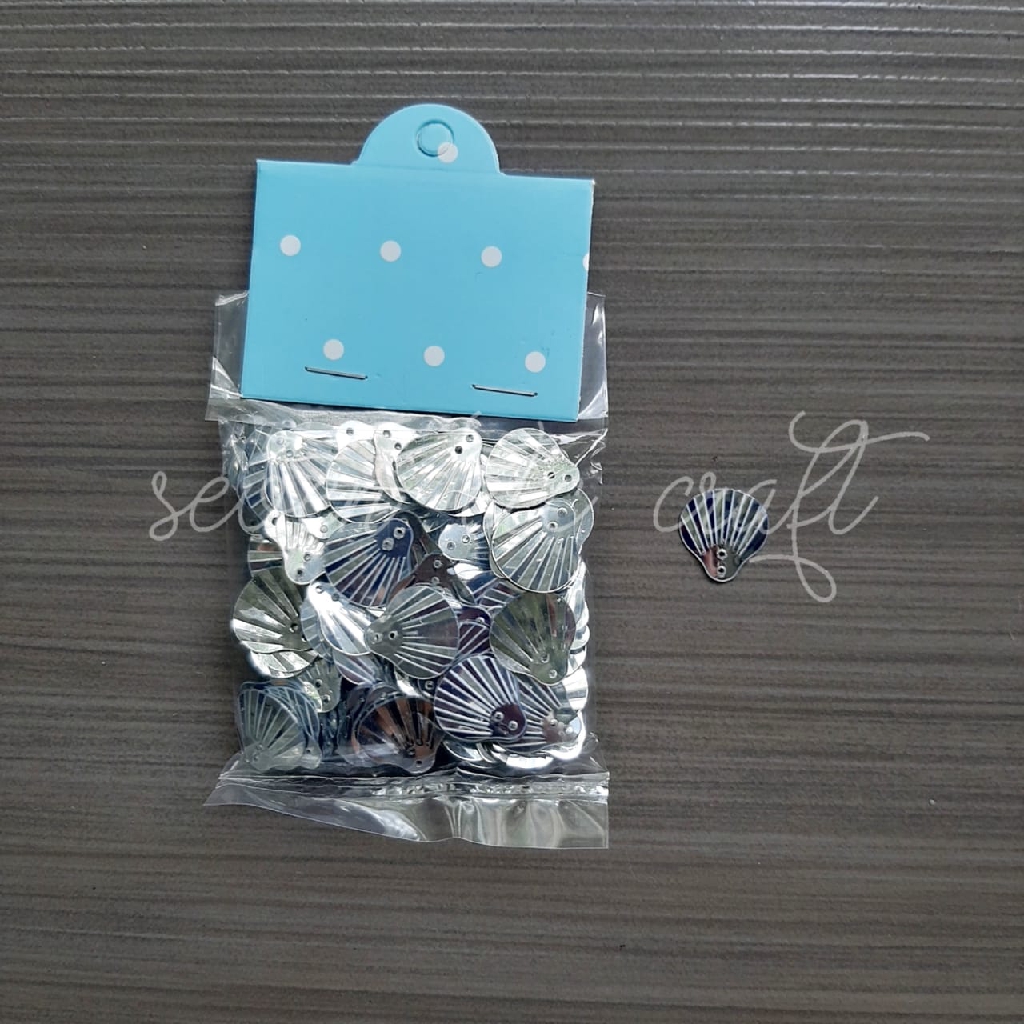 10 gram Payet Ramboci Kerang 1,5 cm SILVER