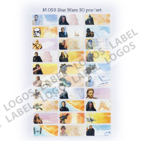 

TERLARIS!! Star Wars Sticker MEDIUM Name Label Stiker nama. Darth Vader Skywalker UNIK