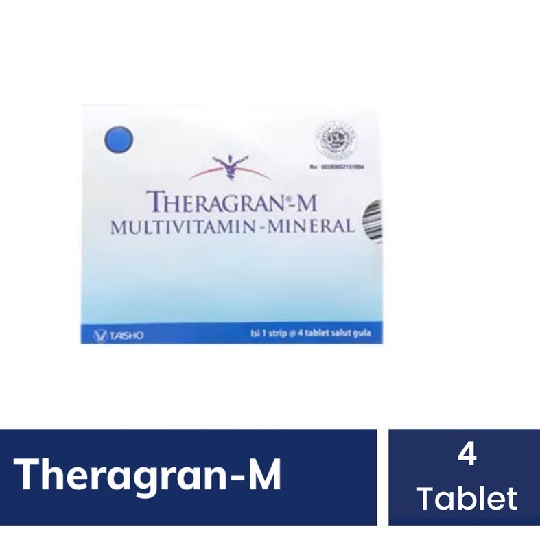 Theragran M multivitamin per sachet 4 tablet