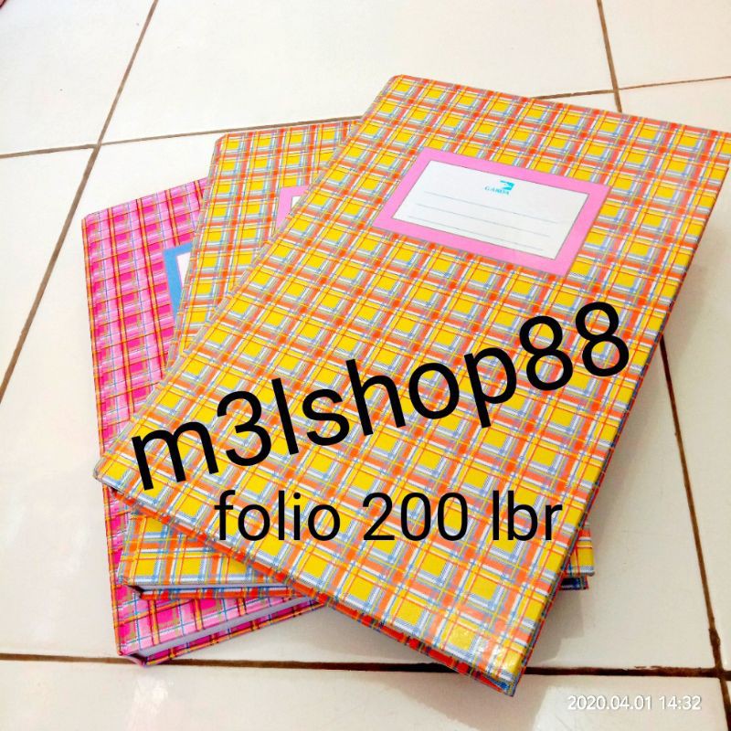 

buku folio 200 lembar merk garda