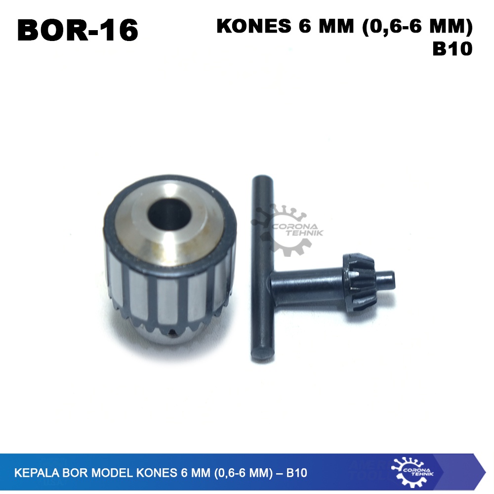 Kepala Bor Model KONES 6 mm (0,6-6 mm) – B10