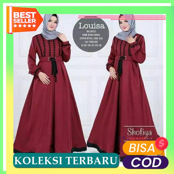 Savina Maxi / Gamis Katun Kotak Termurah / Gamis Wanita Kekinian / Dress Muslim Wanita Terbaru 2022 