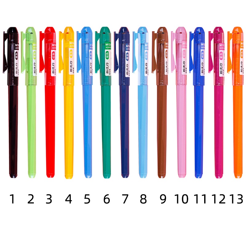 M＆G. AGP62403 0.38mm Candy Color Gel Pen Student Colorful Full-Needle Nib Pen