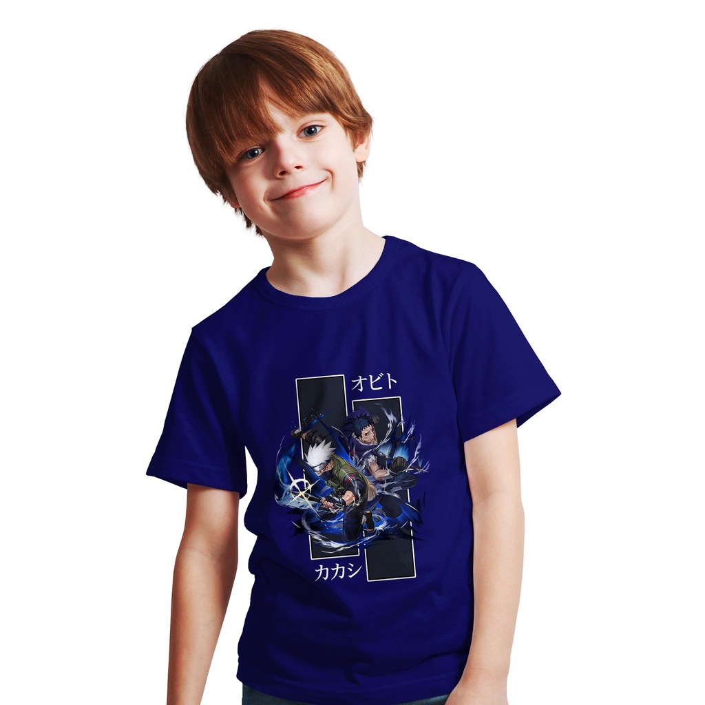 KAOS ANAK ANIME KAKASHI HATAKE OBITO manga Naruto uzumaki PLASTISOL