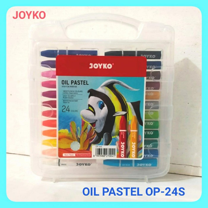 

PASTEL-DRY-OIL- CRAYON/OIL PASTEL 24 WARNA JOYKO OP-24S. -OIL-DRY-PASTEL.