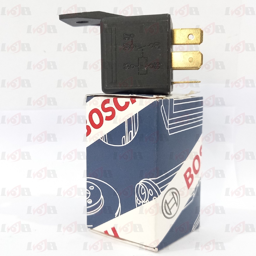 Relay Bosch 12v Kaki 5 Pin 30a Rellay Original Asli Relai Motor Mobil