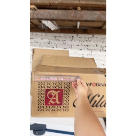 

Stempel Kayu Jati custom logo toko uk 15x30 cm