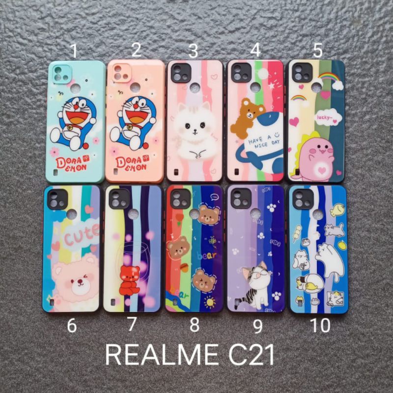 Case gambar Realme C21 motif cewek soft softcase softshell silikon cover casing kesing housing