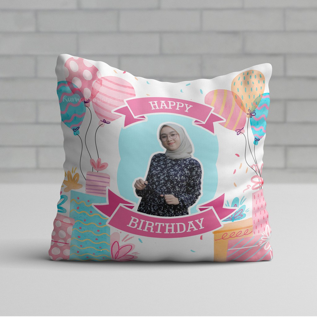  Bantal  Sofa Custom  Happy Birthday Shopee Indonesia