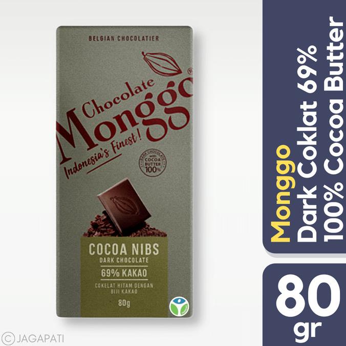 

Monggo Chocolate - Dark 69% Cocoa Nibs Tablet 80gr