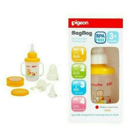 Training Cup Pigeon MagMag All in One Set - Cangkir Minum Pigeon Mag Mag - Botol Minum Pigeon MagMag