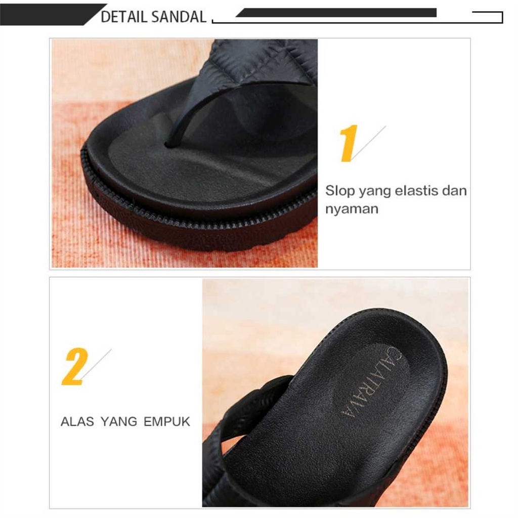 SENDAL JEPIT WEDGES EMPUK CALATRAVA 1605-5