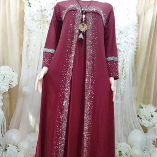 abaya gamis jersey/gamis jersey jumbo/gamis dewasa