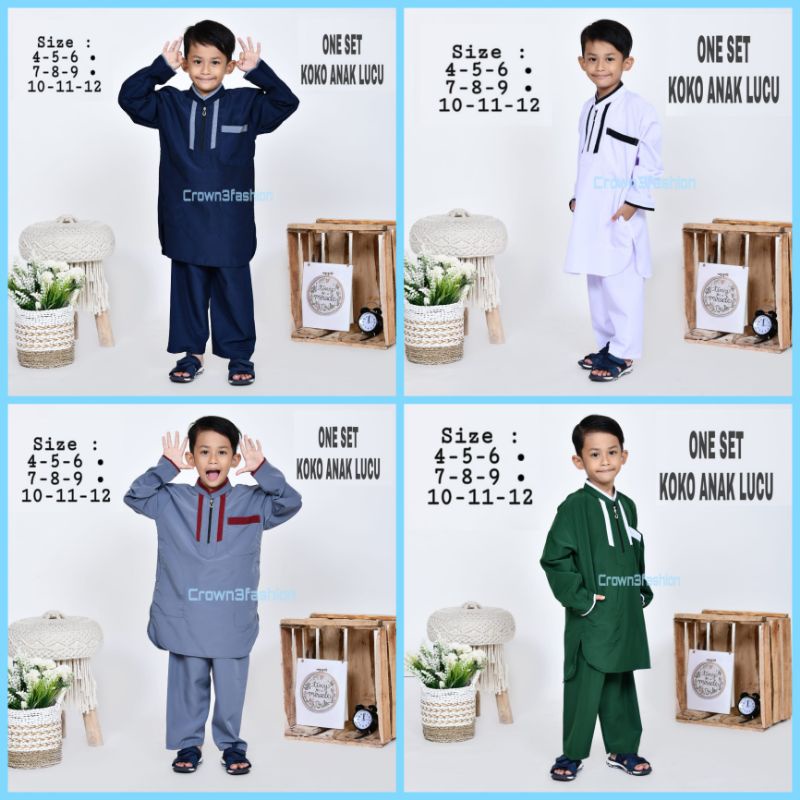 Setelan Koko Kurta Pakistan Anak Lucu *Bisa COD