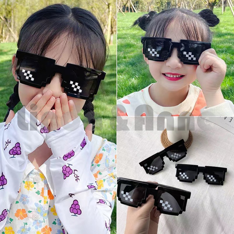 Kacamata Hitam Mosaic Anak Perempuan &amp; Laki-Laki - Kacamata Thug Life Fashion Import