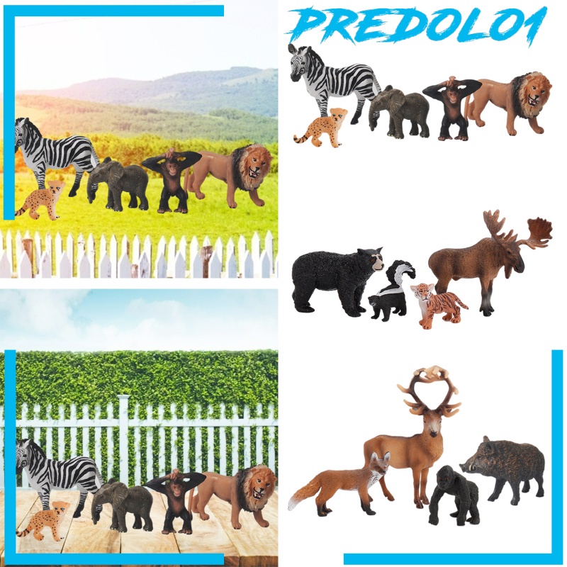 (Predolo1) Miniatur Zebra / Rubah Realistis Untuk Koleksi / Edukasi